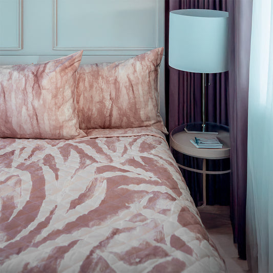 Trapuntino leggero in Percalle di Puro Cotone - Trame di sogno - Rosa