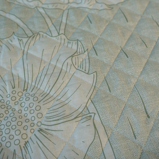 Trapuntino leggero in Percalle di Puro Cotone - Essenza Floreale - Salvia