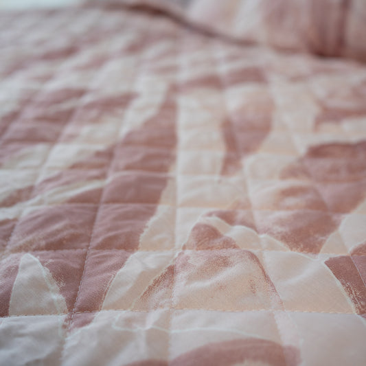 Trapuntino leggero in Percalle di Puro Cotone - Trame di sogno - Rosa