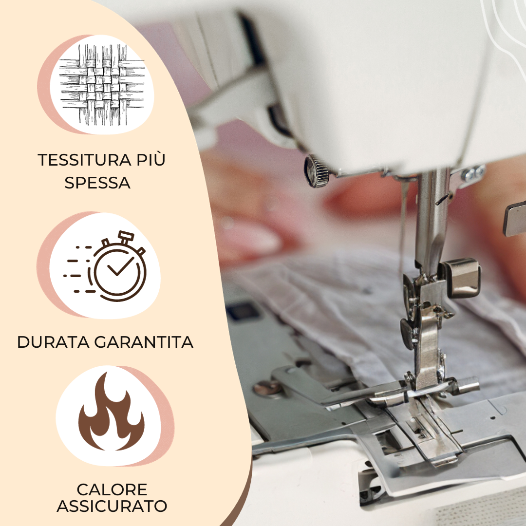 Set Lenzuola Singolo Flanella di Puro Cotone  - Falso Unito Beige