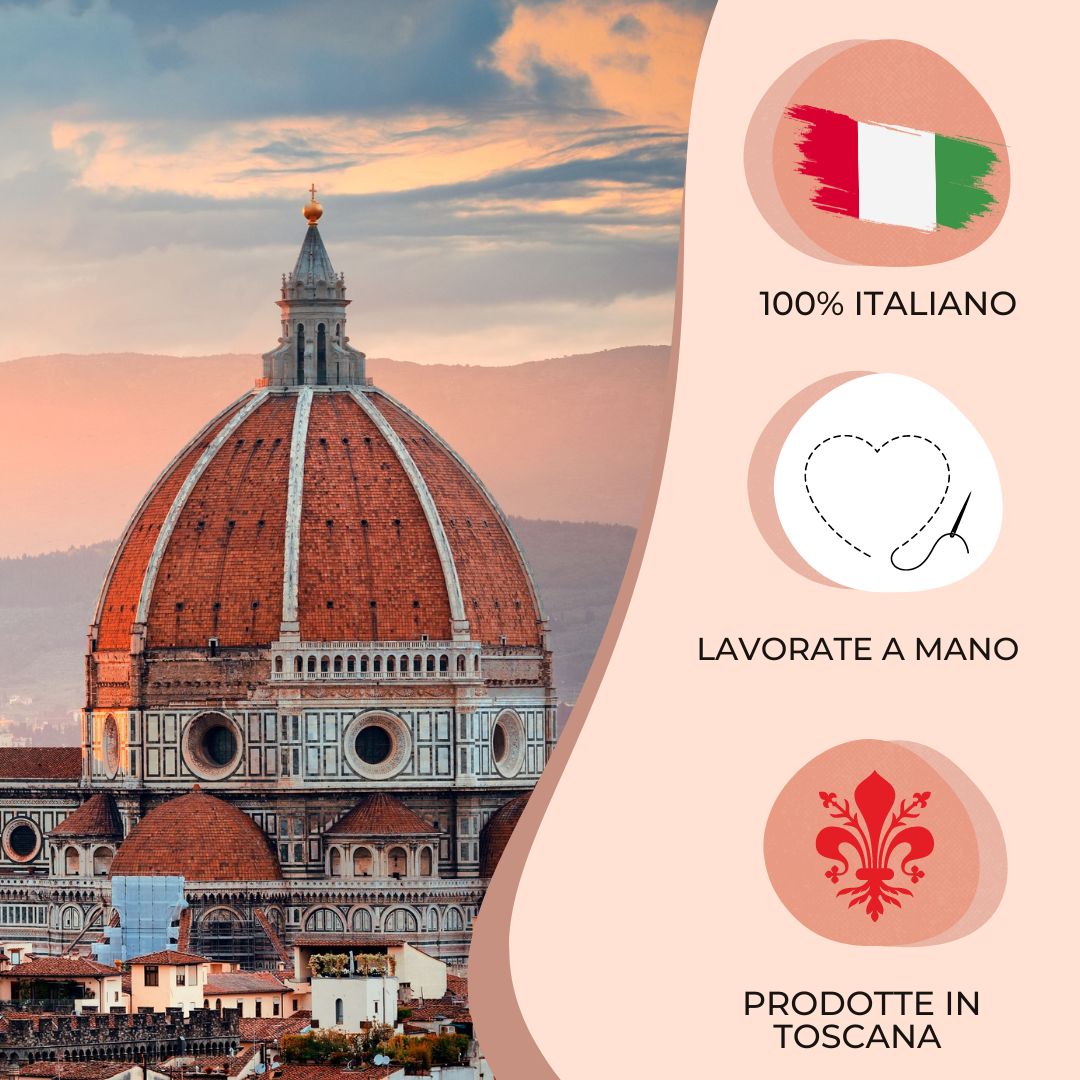 Luxury - Artigianato Fiorentino - Set Lenzuola Una Piazza e Mezzo Percalle - 100% cotone - Balza in raso - Tortora