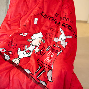 Piumotto Morbido e Caldo - Rosso - TI AMO LETTERALMENTE
