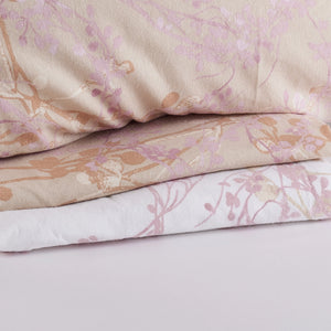 Set Lenzuola Matrimoniali - Flanella di Puro Cotone  - Queen - Oro