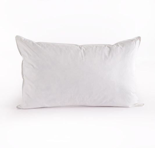 Guanciale Letto - 100% Piuma d'Oca – 50x80cm - 85% Piumetta e 15% Piuma -  Made in Italy-  Rivestimento Cotone 250 Fili
